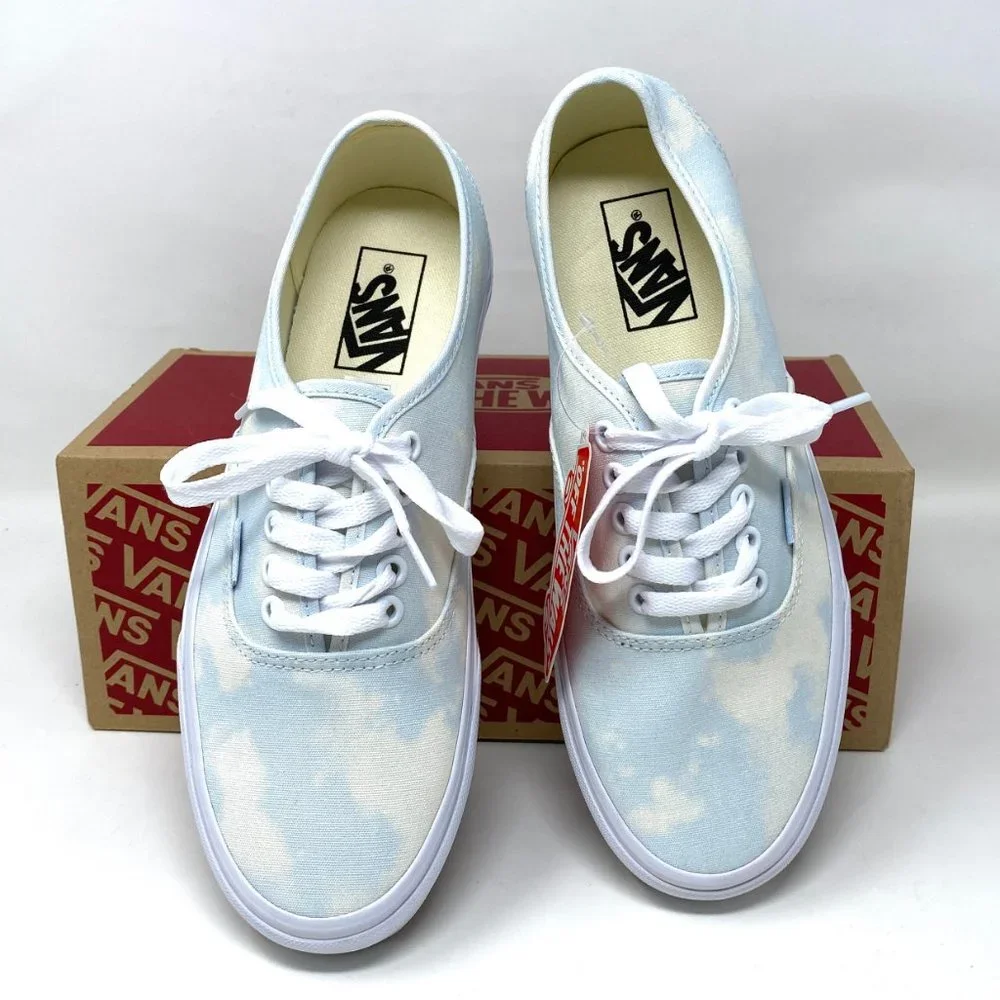 💖MEGA SALE💖VANS Women  VN0A348A3XO Authentic Bleach Wash Ballad Blue Canvas